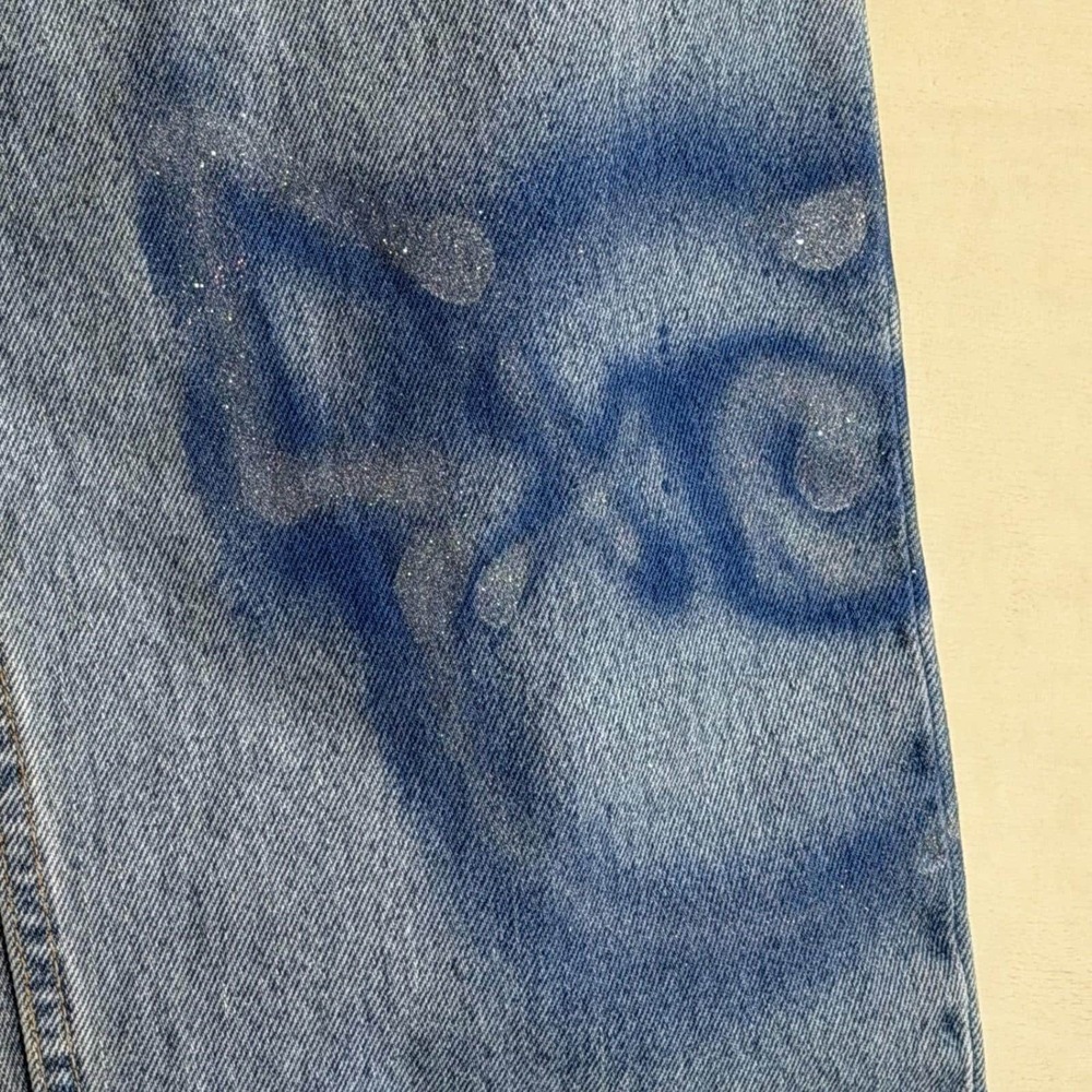 Men's Levi's 560 Jeans Spray Paint Graffiti Art W34 L34 Levis Streetwear Vintage - Picture 4 of 8